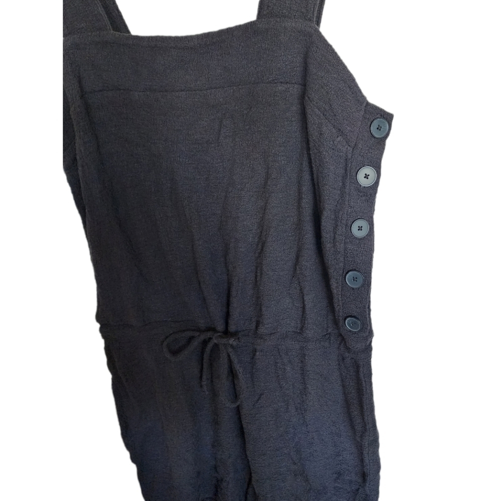 Madewell Side-Button Drawstring Romper G6164 - image 7